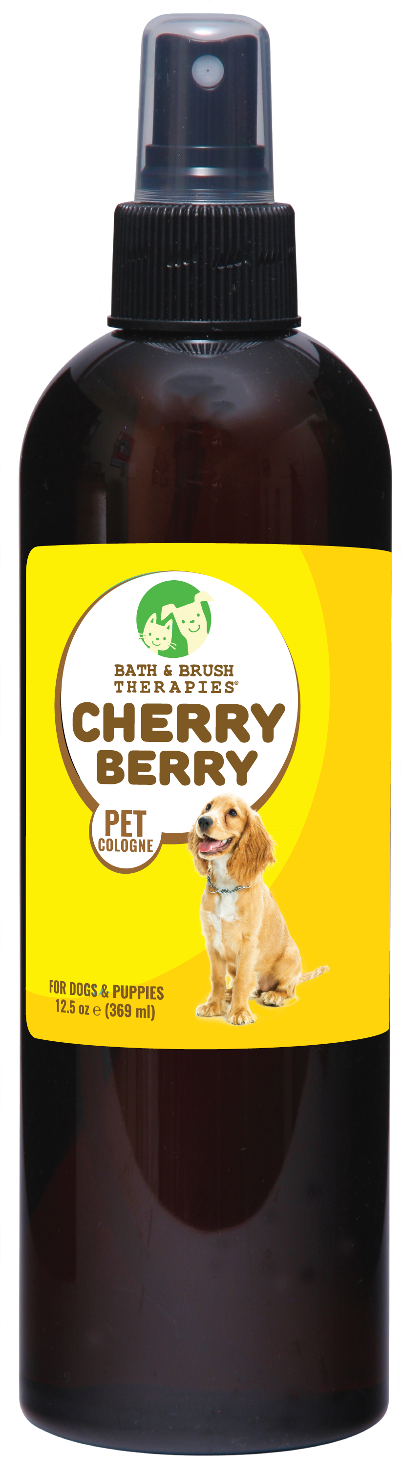 Cherry Berry Pet Cologne in 12.5 ounce pump spray bottles. 