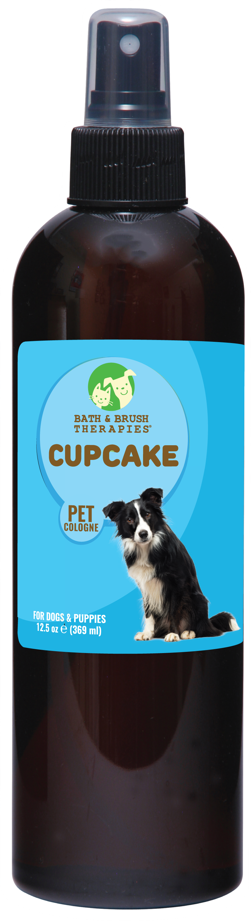 Cupcake Pet Cologne in 12.5 ounce pump spray bottle. 