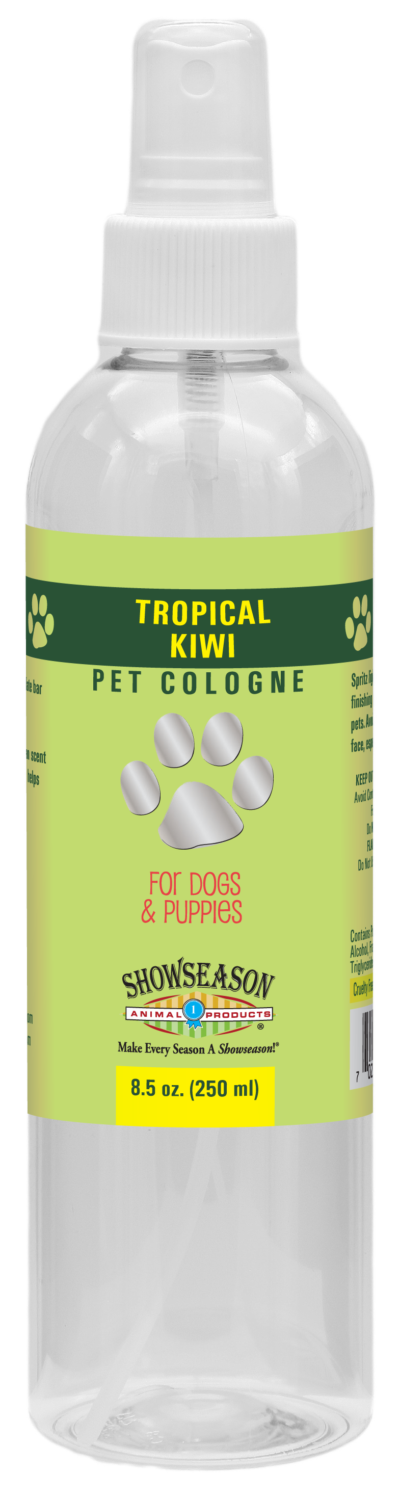 Showseason Tropical Kiwi in 8.5 ounce bottle. 
