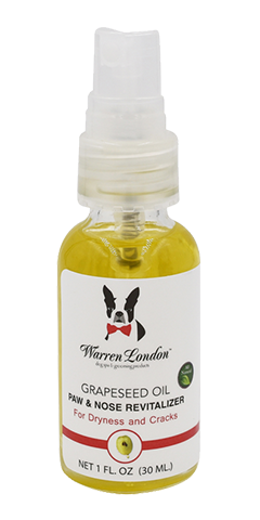 Grapeseed Oil Paw and Nose Revitalizer in a one ounce pump spray bottle. 